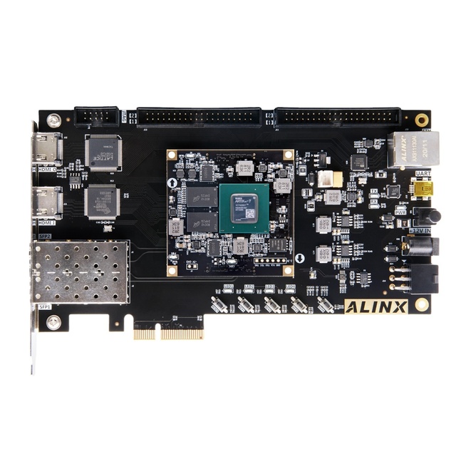 ALINX AX7A035B Xilinx Artix-7 XC7A35T FPGA Development Board with A7 SoMs SFP PCIe -2FGG484I Embedded EVB