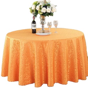 Mantel de Mesa Moderno de Lujo, Tejido, con Estampado Personalizado, de Terciopelo, Poliéster/Algodón, Impermeable y Resistente al Aceite, Color Naranja, para Bodas y Navidad - Product Image 1