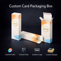 Boîte d'emballage personnalisée pour cartes |   Boîte en papier pliable pour cartes |   Impression personnalisée de taille, de couleur et de logo