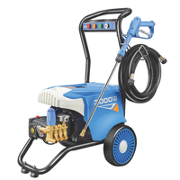 Promotion : Nettoyeur Haute Pression Commercial 3000W - Chariot à Roues avec Pompe en Laiton pour Nettoyage Intensif