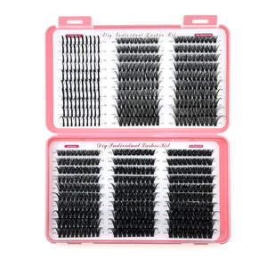 Spikes Lash Individuals Volume Cils Clusters D-Curly Lash Clusters Kit 12-20MM DIY Extensions de Cils, 6 Styles Lash Clusters - Product Image 6