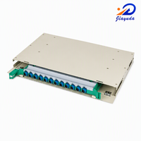 Unité ODF professionnelle 12 ports, 1U, pour montage en rack, armoire terminale à fibres optiques vide, en acier 1,2 mm, compatible SC LC FC ST, personnalisable