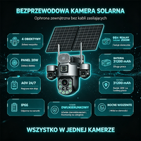 Cámara Solar Wistino 4G con Zoom 99X, Cámara IP para Hoteles y Resorts, Seguridad para Huéspedes, Visión Nocturna, Seguimiento de Movimiento, Cámara CCTV para Exteriores
