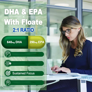 Vigoworld Vegan Omega 3 Supplément d'huile d'algues Gommes <span class=keywords><strong>DHA</strong></span> & EPA de Marine avec CoQ10 Astaxanthine pour adultes Santé des yeux et des os - Product Image 6