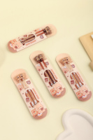 KUKI Cute Bear Baking – Stylo gel marron clair et foncé, lot de 2 – Papeterie Kawaii pour étudiants, style dessin animé