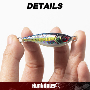 Leurre de pêche en mer imprimé en 3D, jig métallique 20g 30g 40g, leurre dur lumineux à coulée lourde pour la pêche en bord de mer, vente en gros - Product Image 6