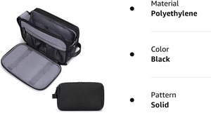 Prix d'usine moins cher, trousses de toilette et sacs à maquillage en polyester écologiques pour hommes - Rangement portable durable et tendance - Product Image 3