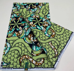 Tela de algodón puro africano para ropa Ankara - Product Image 5