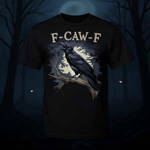 Camiseta F-Caw-F Black Crow, camiseta gráfica para hombre, diseño gótico de Halloween - Product Image 3