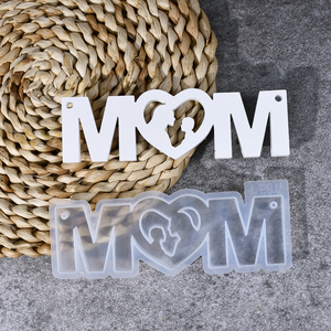 LEQU Happy And Fun Mother's Day MOM Wall Door Sign Silicone <b>Mold</b> 3 Designs Reusable Hanging Decor Resin <b>Mold</b> for Home Gifts - Product Image 3
