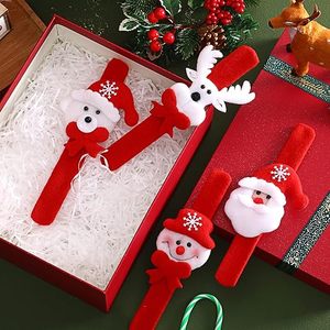 <b>Slap</b> <b>Bands</b> Toys for Holiday Party Favors Stuffed Animal Snap Bracelets Kids Christmas Stocking Stuffers - Product Image 1