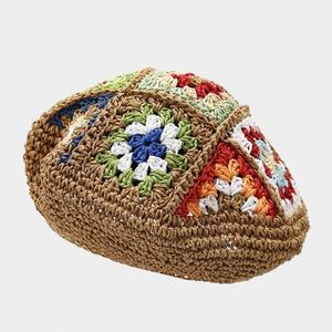 Japanese Artistic Beret <b>Small</b> Fresh Fashion Flower Handmade Weaving Paintsman's Hat for Spring Summer Beach Vacation Casual - Product Image 2