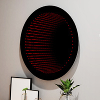 Miroir infinity 3D pour KTV et hôtel, miroir infinity 3d éclairé par led, vidéo de scène, éclairage de piste de danse