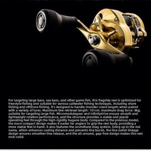<span class=keywords><strong>Moulinet</strong></span> spinning de qualité pour la pêche <span class=keywords><strong>en</strong></span> <span class=keywords><strong>mer</strong></span> CALCUTTA CONQUEST série 101, construction métallique, rapport de transmission 6.3:1, pour droitier - Product Image 3