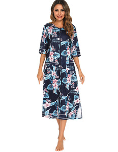 Vestidos Largos de Verano de Alta Calidad, Tallas Grandes, Ropa de Dormir para Mujer, Pijamas Holgados Casuales para <span class=keywords><strong>Lactancia</strong></span>, Venta al Por Mayor - Product Image 5