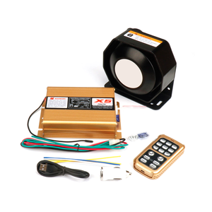 Sirène haut-parleur <span class=keywords><strong>klaxon</strong></span> 12V 200W X5 sirène avertissement alarme contrôle sans fil pour Ambulance camion <span class=keywords><strong>de</strong></span> pompiers moto véhicules d'urgence - Product Image 5