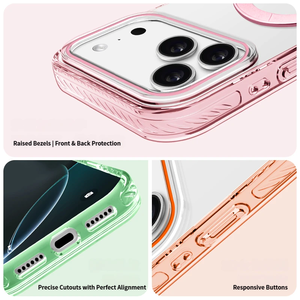 <span class=keywords><strong>Coque</strong></span> transparente anti-jaunissement pour <span class=keywords><strong>iPhone</strong></span> 17 <span class=keywords><strong>Pro</strong></span> <span class=keywords><strong>Max</strong></span>, <span class=keywords><strong>coque</strong></span> de protection magnétique en acrylique transparent avec béquille anti-rayures - Product Image 4