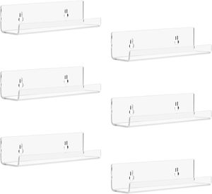 Durable Acrylic Clear Album <strong>Record</strong> Holder Wall Mount <strong>Vinyl</strong> <strong>Record</strong> Shelf <strong>Display</strong> Organizer Polished Surface Office Retail <strong>Display</strong> - Product Image 1