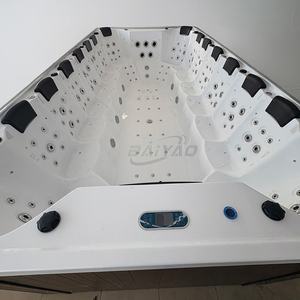 Nuevo modelo de bañera de hidromasaje para 16 personas al aire libre Jaccuzi Spa acrílico Whirlpool masaje Yjacuzzi con sistema Balboa para Villa y Hotel - Product Image 3
