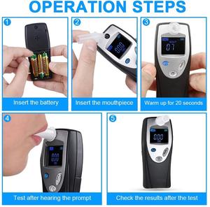 <span class=keywords><strong>Alcohol</strong></span> <span class=keywords><strong>Tester</strong></span> AA1661 Display de 4 cores com memórias, bafômetro semicondutor - Product Image 6
