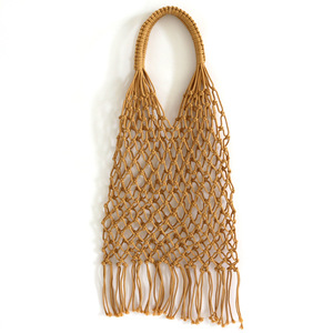 Bolsa de Malla de Algodón Tejido, Portátil, Reutilizable, Lavable, Orgánica, para Compras, Ligera, para Viajes - Product Image 3