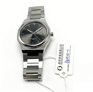 Reloj de Pulsera para Hombre 2025, Minimalista, con Esfera Plateada y Negra, Redondo, de Acero Inoxidable Cepillado, de Cuarzo, Resistente al Agua, para Negocios - Product Image 2