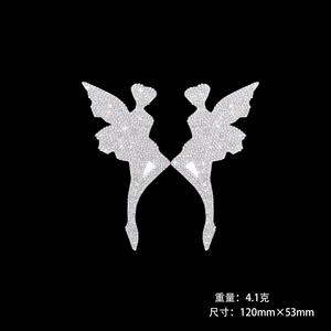 नई तितली स्टार हॉट फिक्स ट्रांसफर, विभिन्न गर्म ड्रिल कपड़े पैच, चिपकने वाला हॉट फिक्स ट्रांसफर के साथ रचनात्मक गैंडा - Product Image 5