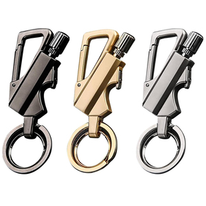 Encendedor de metal para acampar al aire libre, iniciador de fuego con pedernal, encendedor de llavero impermeable, encendedor permanente de supervivencia, regalo EDC - Product Image 1