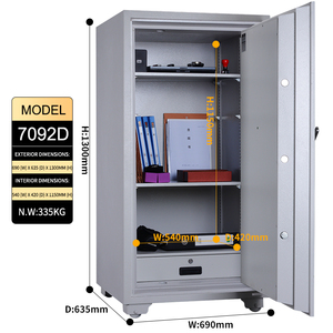 Armario ignífugo Digital para oficina, gabinete resistente al fuego de 2 horas, para casa y oficina, 7092D - Product Image 4