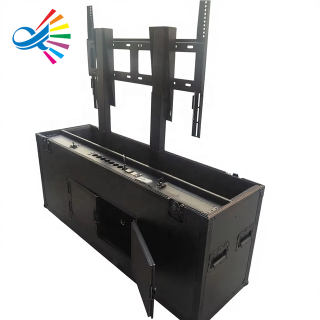 Customized Automatic Lifting TV LED LCD Case for 55/60/65/82 Screen Durable Plasma Monitor Case with OEM Support