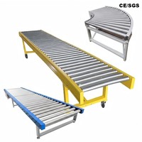 Convoyeur à rouleaux manuel fixe sur mesure pour palettes lourdes |   Directement de l'usine