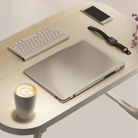 Meubles de support d'ordinateur portable de bureau Table de lit de bureau d'ordinateur portable d'étude portative pliante ergonomique multicolore avec la fente