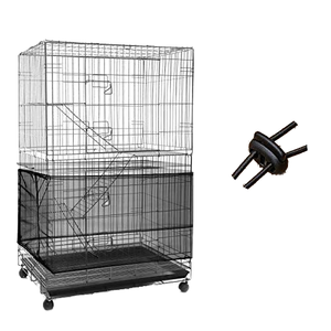 Kandang Burung Logam, untuk Burung Beo, Cockatiel, Lovebird, Merpati, Parkit Besar, Kandang Jaring - Product Image 5
