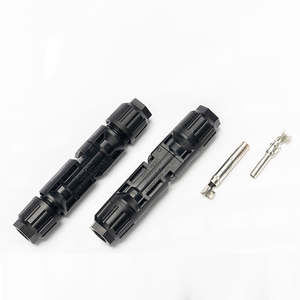 Connecteur solaire E <span class=keywords><strong>DC</strong></span> 1000V IP67 pour panneau PV, connecteur de câble mâle-femelle noir étanche - Product Image 1