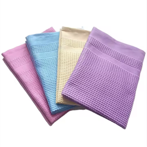 Gaufre française fine cuisine essuie-mains gaufre torchon personnalisé 100% tissu biologique tissé microfibre gaufre coton <span class=keywords><strong>torchons</strong></span> de cuisine - Product Image 1