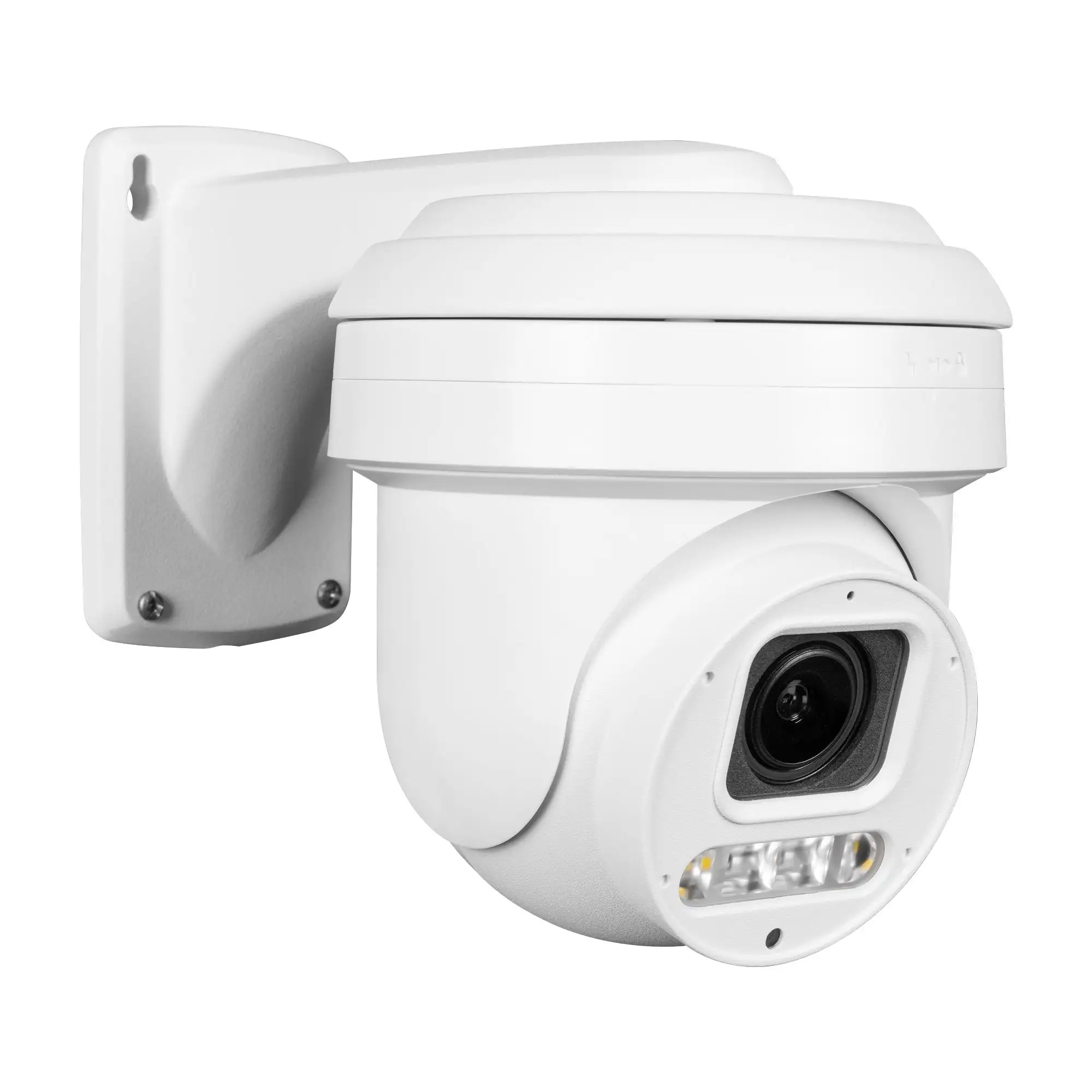 Lumière intelligente 2.7-13.5mm 4k 8mp 5x mise au point automatique dissuasion active caméra PTZ, lumière stroboscopique, avec micro et fonctions de conversation bidirectionnelle