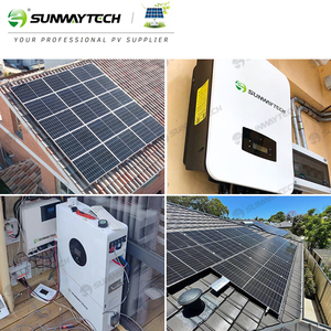 Hybrid Solar Power System for Home 3KW 5KW 6KW Capacity Monocrystalline Silicon Solar Panel Hybrid <b>Inverter</b> MPPT Lithium Ion - Product Image 6