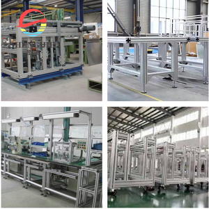 Tùy Chỉnh Kích Thước Khác Nhau Công Nghiệp T Khe Cắm Nhôm Hồ Sơ Đùn Nhôm V Hình Dạng Theo Dõi Bàn Làm Việc Khung - Product Image 6