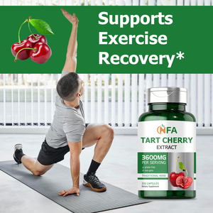 OEM ODM Tart Cherry Capsules with Tart Cherry Extract Support Exercise Recovery Muscle Health Exercise Recovery Immune - Product Image 4
