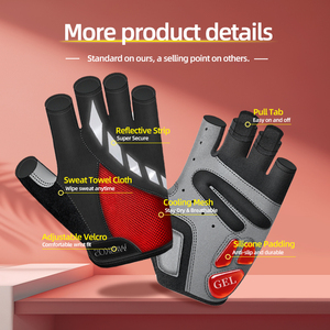 Sarung Tangan Bersepeda WESKOS Pria & Wanita Sarung Tangan Sepeda Jalan & Gunung Berbahan Gel yang Bernapas |   Pelatihan Bersepeda Anti-Selip & Olahraga Kebugaran Luar Ruangan - Product Image 3