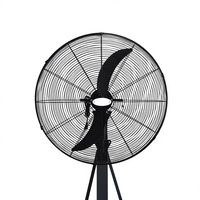 Ventilateur mural et sur pied industriel 2 en 1, pales de ventilateur en métal pour usine ou restaurant