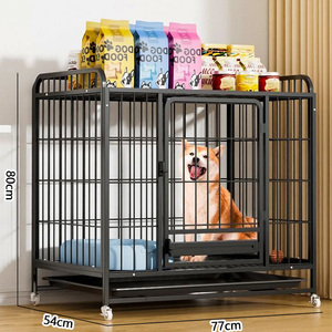 กรงสุนัขพับได้คุณภาพสูงแบบพกพา ทำจากเหล็กและลวด - Product Image 5