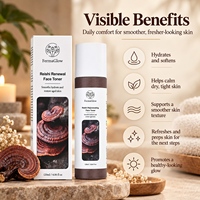 Tonique Visage Rajeunissant au Peptide de Ganoderma Fermenté, Antioxydant, Apaise la Sécheresse, Hydratant, Soutient la Barrière Cutanée, Reishi
