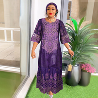 H & D Vêtements africains pour robe grande taille Robe riche en bazin