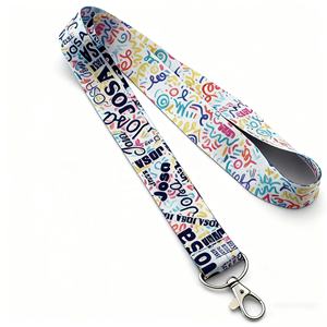JXSSL1001 Benutzer definierte Logos Beidseitiger Druck Leichte wasch bare Stoff farbstoff sublimation Glattes <span class=keywords><strong>Lanyard</strong></span> für Sportteams Clubs - Product Image 3