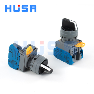 Husa Lay6 10a Aan/Uit-Knop Schakelaar Ip65 Waterdicht Zelfblokkerend 2/3 Positie Keuzeschakelaar Drukknoppen Max Spanning 24V 22Mm - Product Image 2