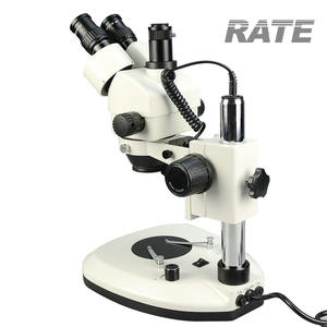 <span class=keywords><strong>PCB</strong></span>検査顕微鏡用7x-45x光学工業用三眼電子ズームステレオ顕微鏡 - Product Image 3