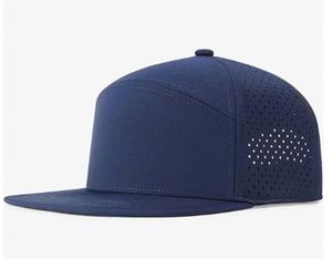 Casquette ajustée unisexe vintage avec broderie personnalisée, style snapback à visière plate, tendance hip-hop, en denim/toile pour usage extérieur - Product Image 6
