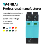 Dispositif de protection contre les surtensions FENBAI DC SPD 500V 1000V 2P 3P 20KA 40KA Montage sur rail DIN T1/T2 Protecteur de tension Solaire Photovoltaïque Éclairage