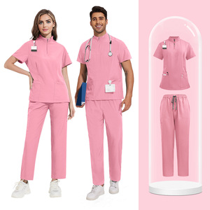 Vente en gros Uniforme médical d'hôpital d'infirmière Ensemble de soins personnalisés Clinique Spa et Salon Vêtements de travail Uniforme de gommage pour femmes - Product Image 5